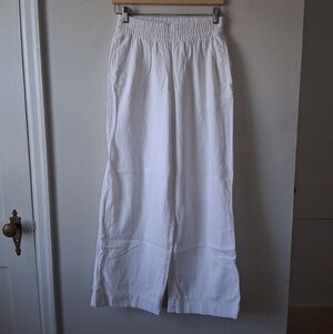 Old Navy White Linen Pants